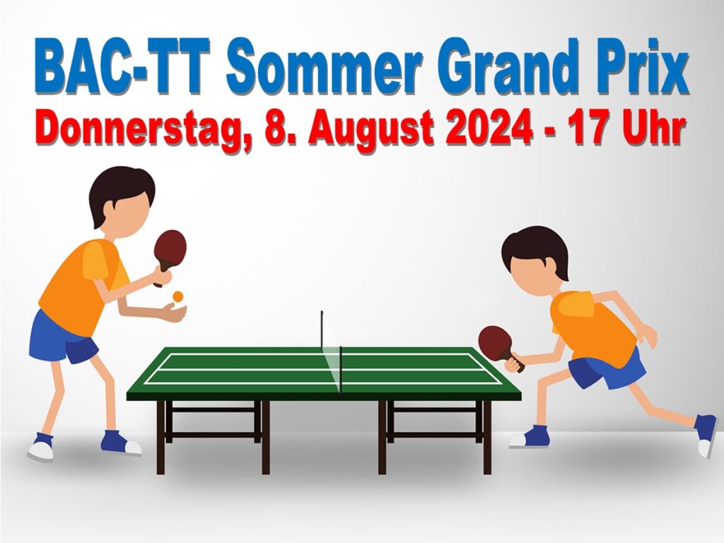 Badener AC Tischtennis - Sommer Grand Prix 2024